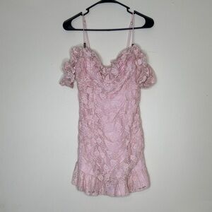 Hello Molly Blush Lace Ensemble